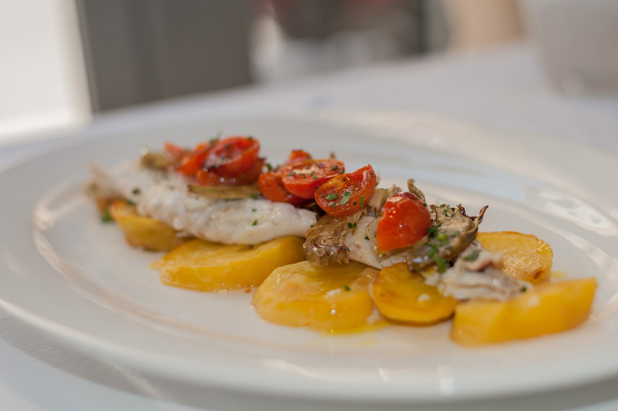 Scopri il menu di pesce e carne